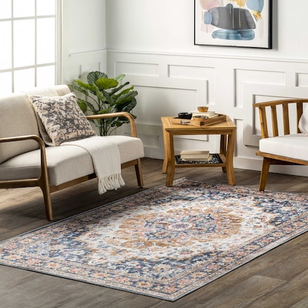 Nuloom Emi Traditional Spill Proof Machine Washable Area Rug 8ft x 10ft HJTH06A-8010